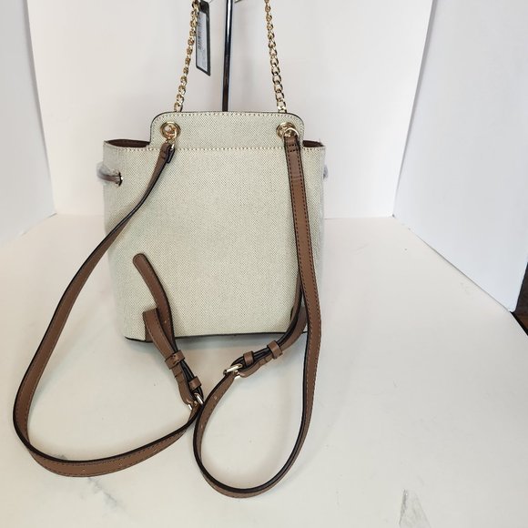 GUESS Tatiana Brown Backpack Shoulder Bag- NWT - Picture 5 of 12